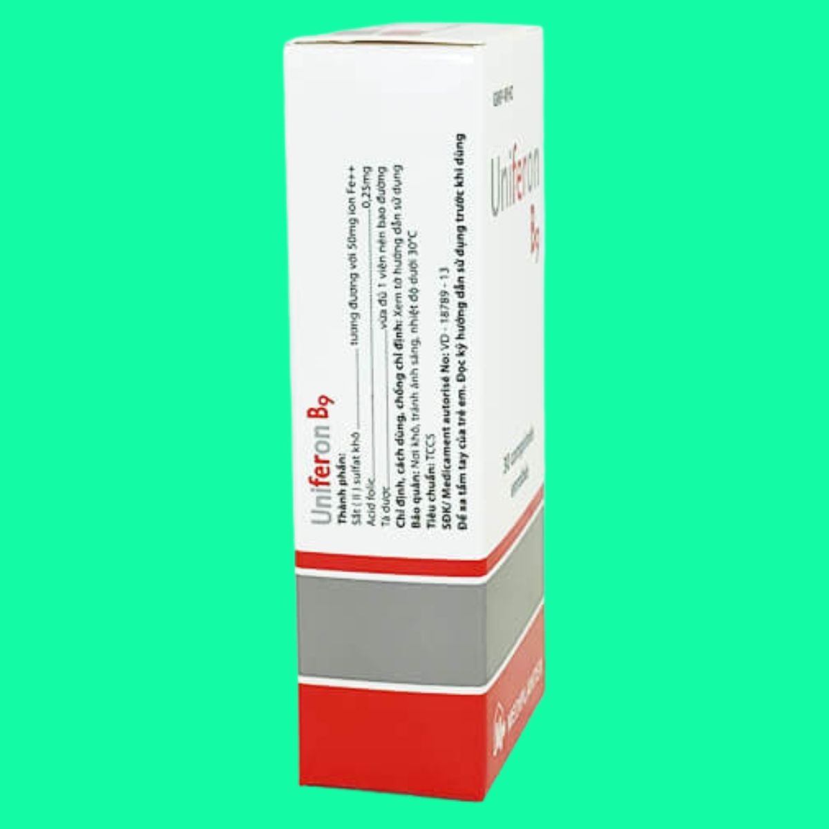 Uniferon-B9-5 Thuốc Uniferon B9 giúp điều trị và phòng ngừa thiếu máu do thiếu sắt