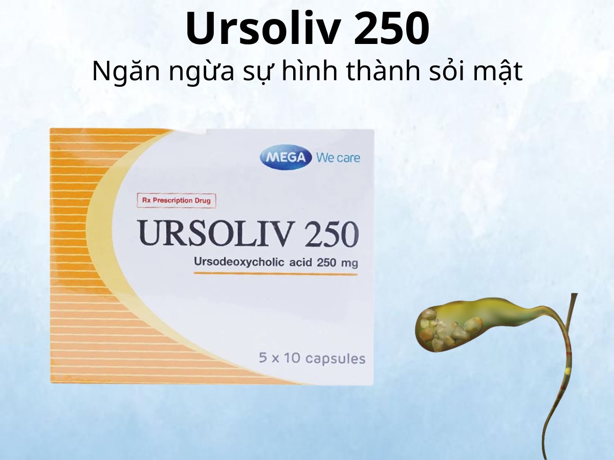 Ursoliv 250 ngăn ngừa sự hình thành sỏi mật