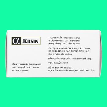 Thuốc Alpha-Kiisin 4200 USP giúp điều trị phù nề sau chấn thương và phẫu thuật