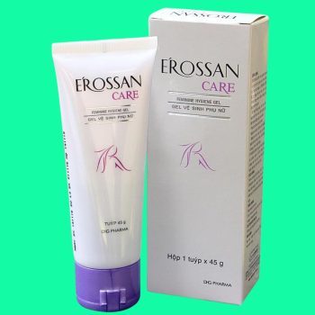 Dung dịch vệ sinh Erossan Care có tác dụng làm sạch vùng kín, giảm viêm nhiễm