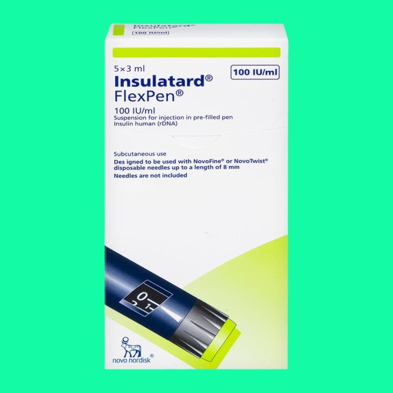Bút tiêm Insulatard FlexPen 100IU/ml điều trị bệnh đái tháo đường