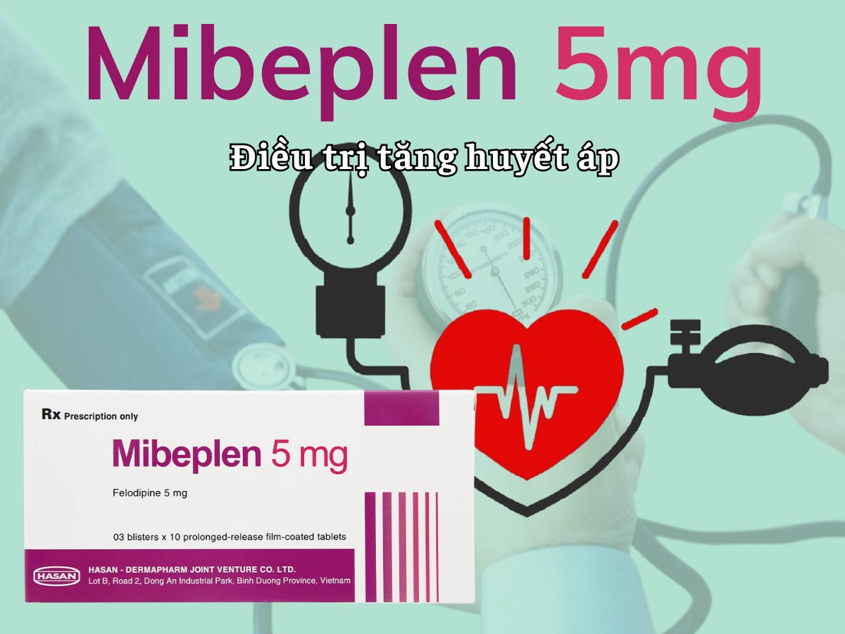 Mibeplen 5mg 11 Mibeplen 5mg điều trị tăng huyết áp