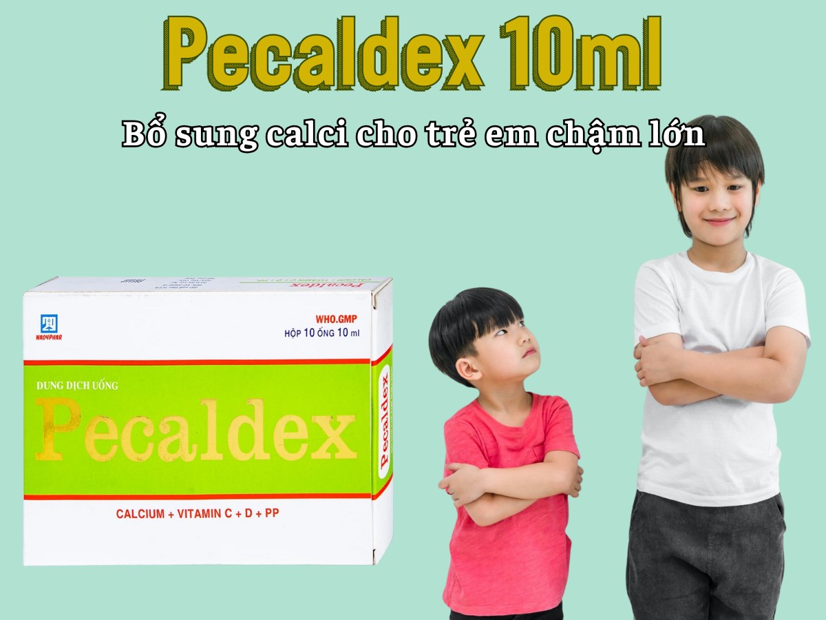 Pecaldex 10ml 6 Pecaldex 10ml bổ sung calci cho trẻ chậm lớn