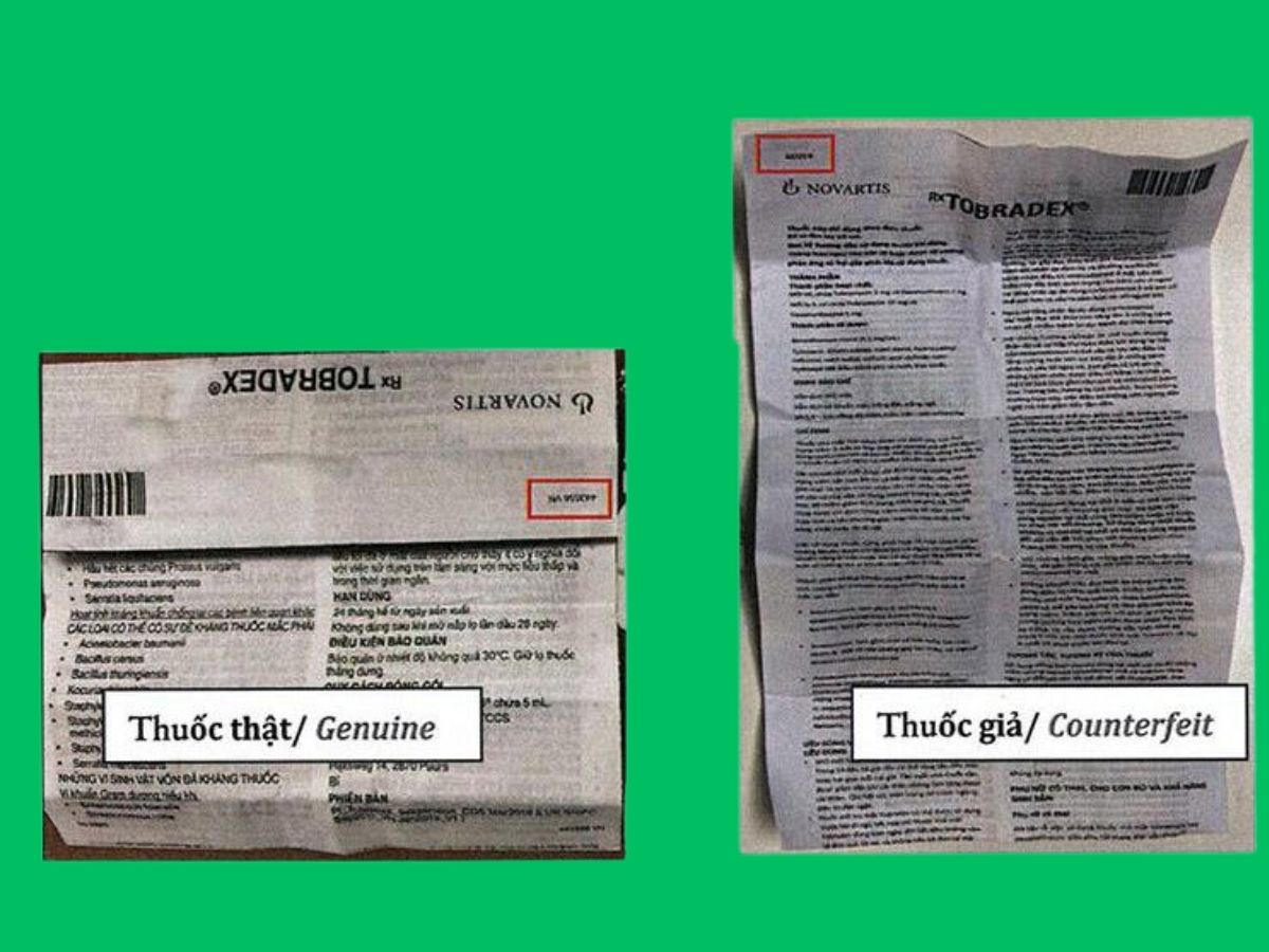 TobraDex 5ml 22 Phân biệt Hỗn dịch nhỏ mắt TobraDex thật giả