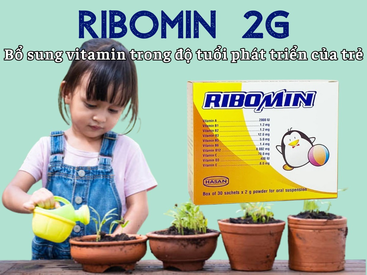 Ribomin 2g 8 Ribomin 2g bổ sung vitamin cần thiết trong độ tuổi phát triển của trẻ