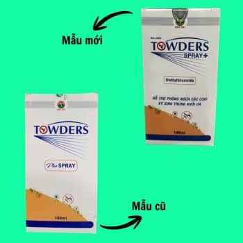 Towders Spray + 100ml đổi mẫu nhãn