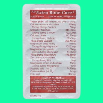 Thuốc AB Extra Bone-Care+ - phòng ngừa tình trạng thiếu canxi