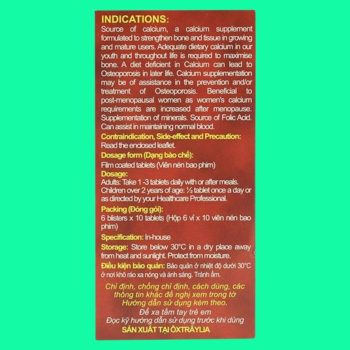 Thuốc AB Extra Bone-Care+ - phòng ngừa tình trạng thiếu canxi