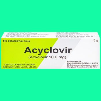Kem bôi da Acyclovir Sinil 4 Kem bôi da Acyclovir Sinil giúp điều trị herpes simplex môi và sinh dục