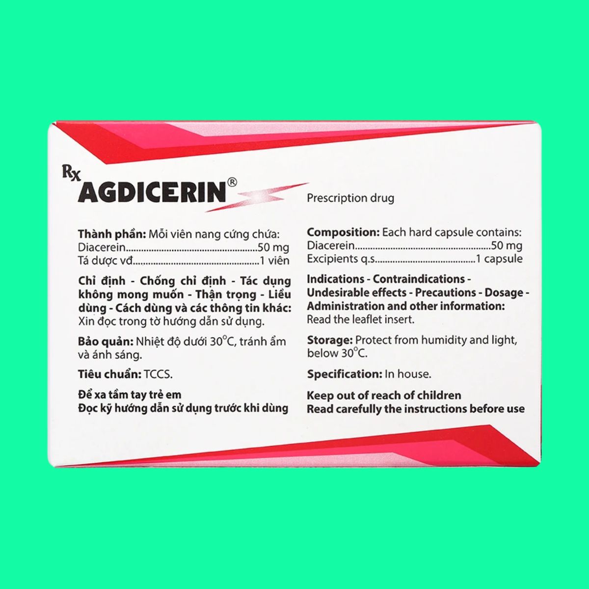 Agdicerin 50mg (2) Agdicerin 50mg