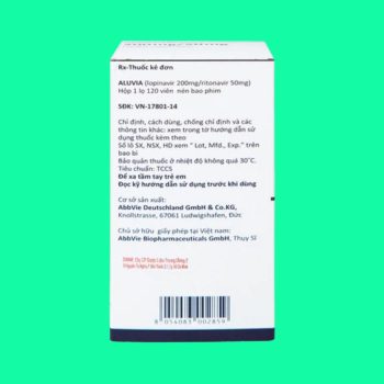 Aluvia 200mg/50mg
