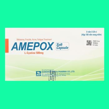 Amepox Soft Capsule 500mg 3 Thuốc Amepox Soft Capsule 500mg điều trị sạm da, tàn nhang, nám da
