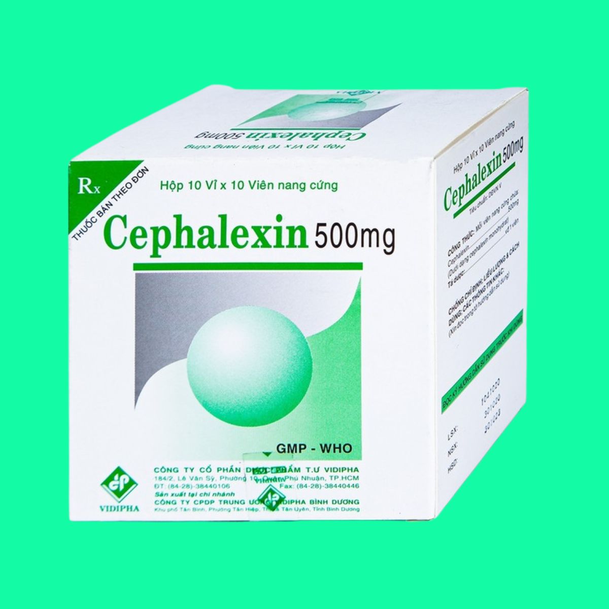 Cephalexin 500mg Vidipha (2) Cephalexin 500mg Vidipha