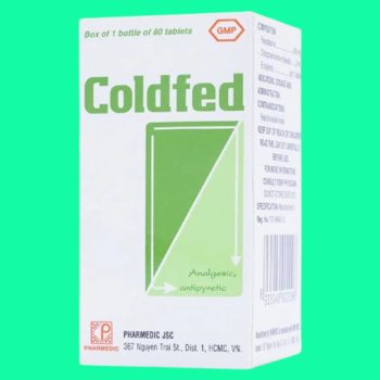 Coldfed lọ 80 viên 3 Thuốc Coldfed (lọ 80 viên) giúp giảm các triệu chứng cảm, sốt, đau đầu