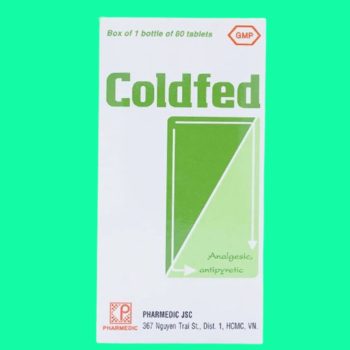 Thuốc Coldfed (lọ 80 viên) giúp giảm các triệu chứng cảm, sốt, đau đầu