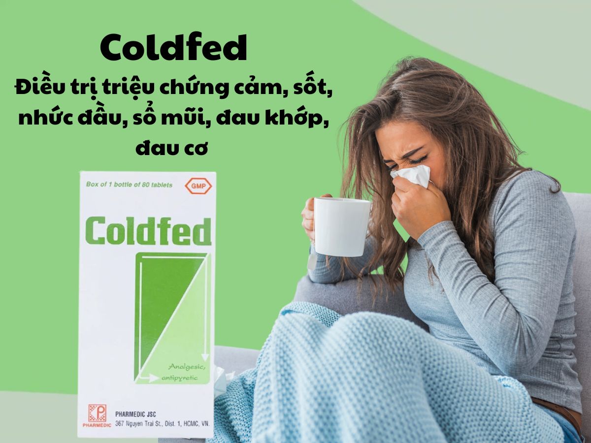 Coldfed lọ 80 viên 11 Thuốc Coldfed (lọ 80 viên) giúp giảm các triệu chứng cảm, sốt, đau đầu
