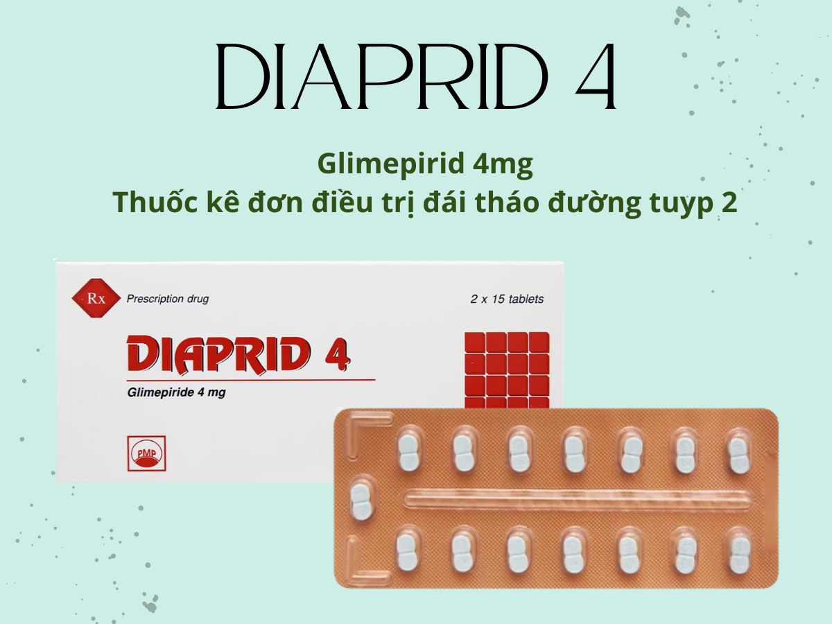 Diaprid 4 9 Diaprid 4 điều trị đái tháo đường tuyp 2