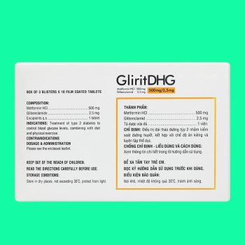 GliritDHG 500mg/2.5mg