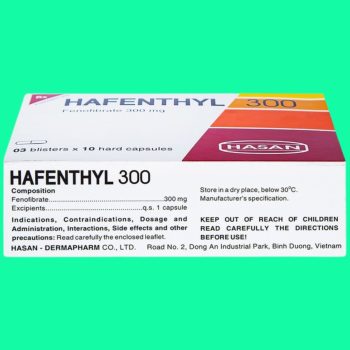 Thuốc Hafenthyl 300 - Điều trị rối loạn lipoprotein máu