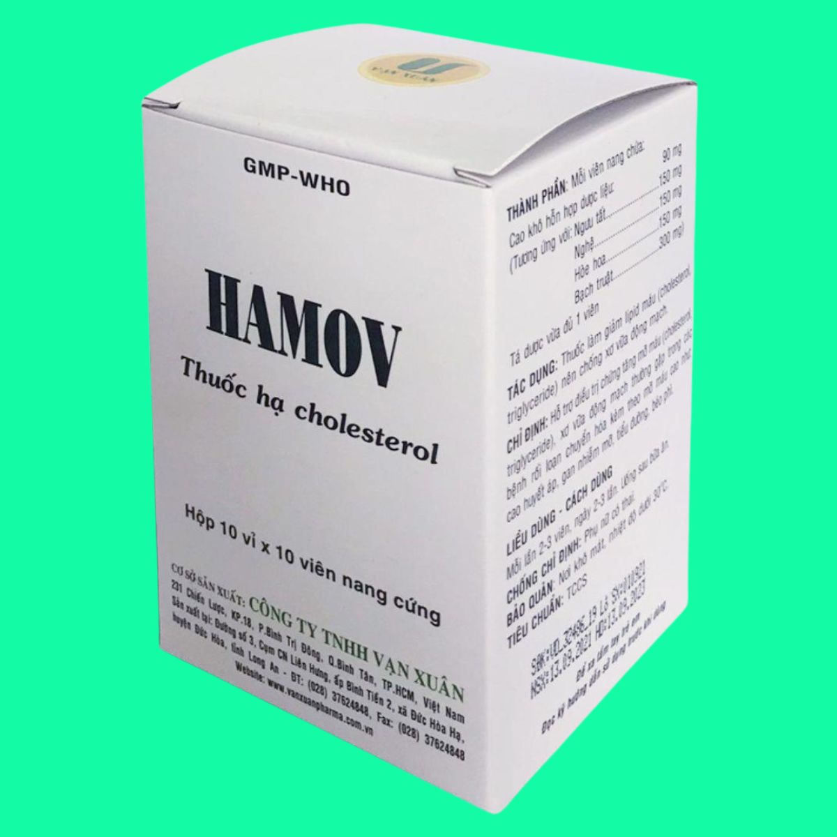 Hamov-4 Thuốc Hamov Vạn Xuân giúp hạ lipid máu, phòng ngừa xơ vữa động mạch