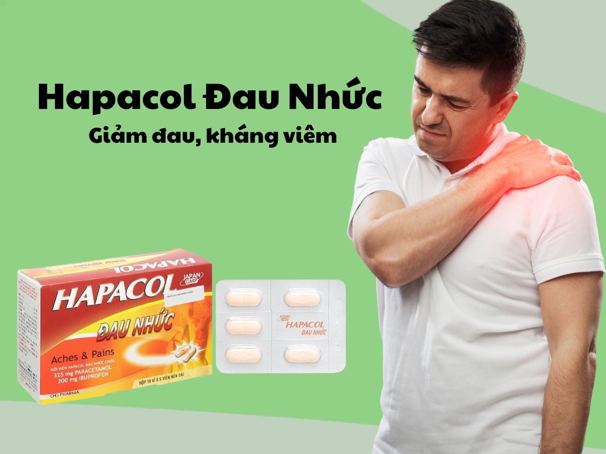 Hapacol Đau Nhức 13 Thuốc Hapacol Đau Nhức giúp hạ sốt, giảm đau mức độ nhẹ đến vừa