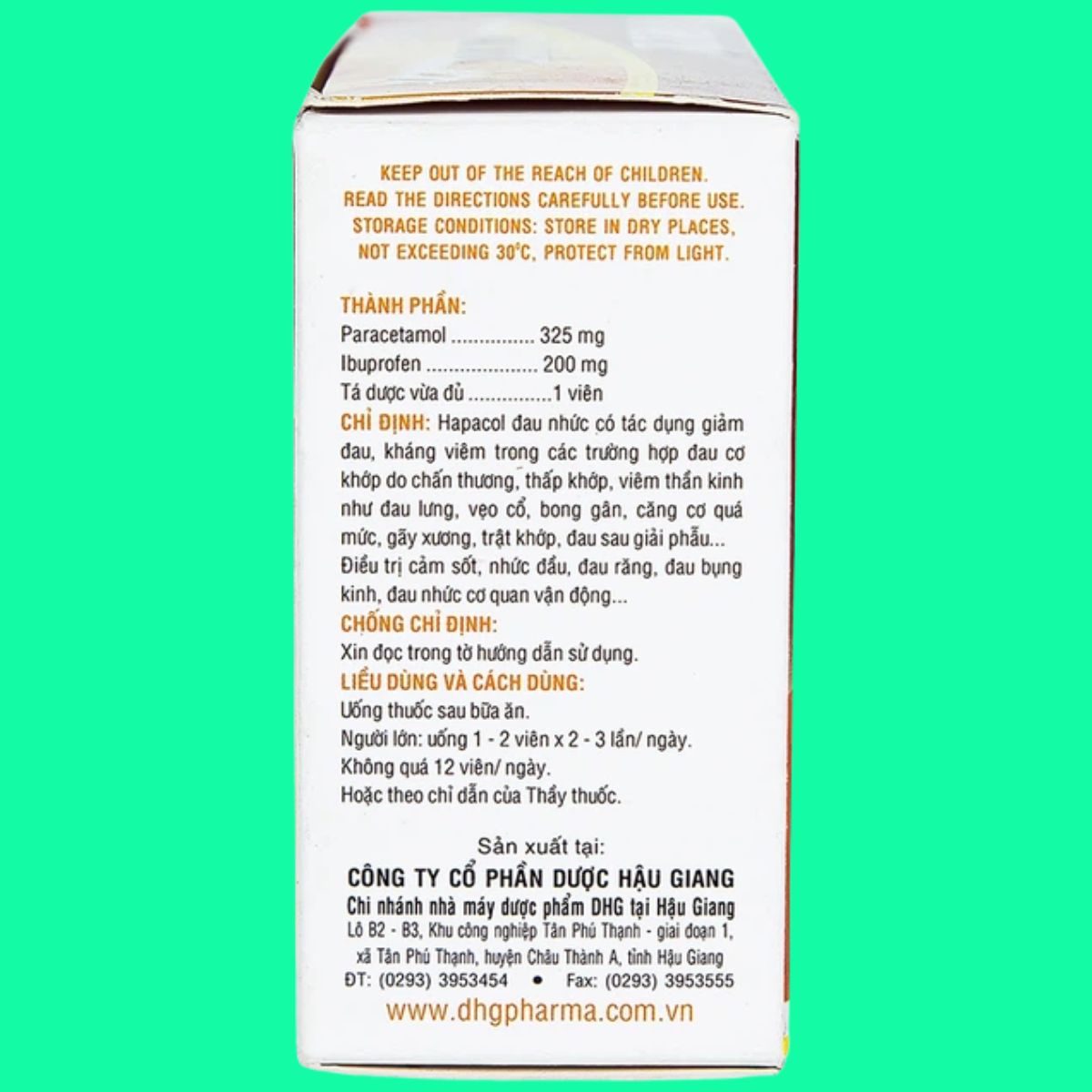 Hapacol-dau-Nhuc-3 Thuốc Hapacol Đau Nhức giúp hạ sốt, giảm đau mức độ nhẹ đến vừa