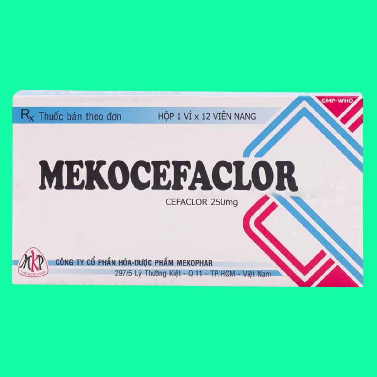 Mekocefaclor-250mg-Mekophar-1 Thuốc Mekocefaclor 250mg Mekophar điều trị nhiễm khuẩn đường hô hấp