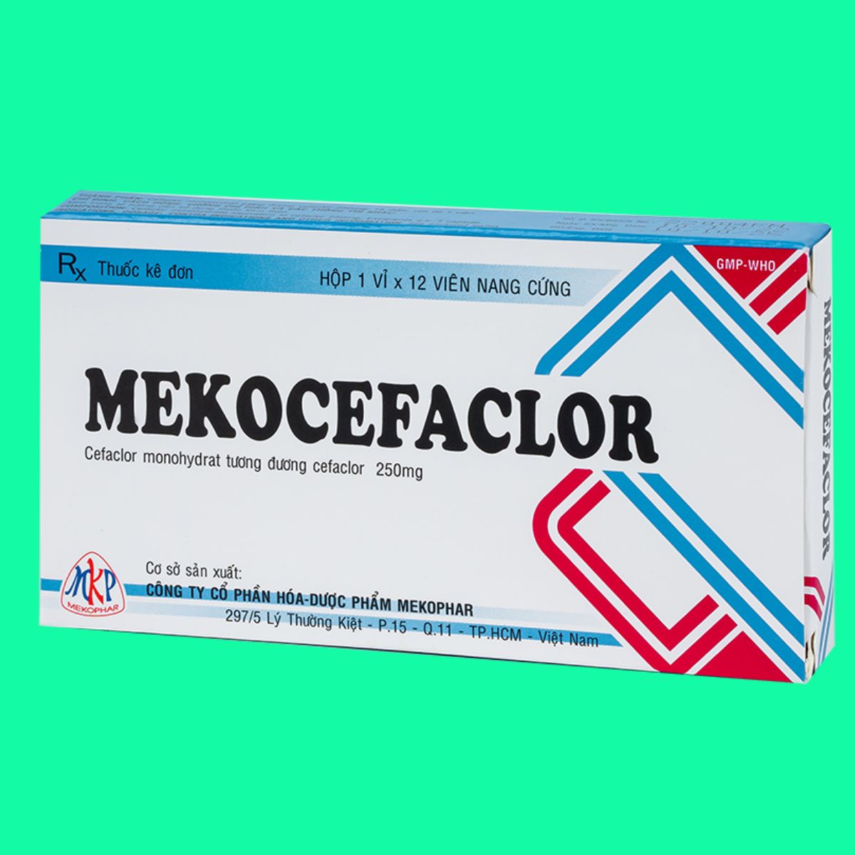 Mekocefaclor-250mg-Mekophar-6 Thuốc Mekocefaclor 250mg Mekophar điều trị nhiễm khuẩn đường hô hấp