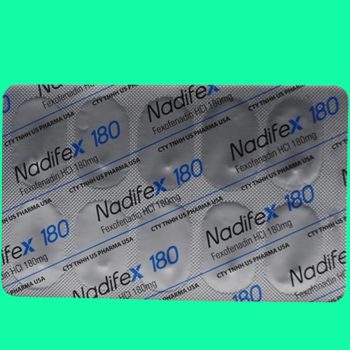 Thuốc Nadifex 180 - Giảm các triệu chứng viêm mũi dị ứng