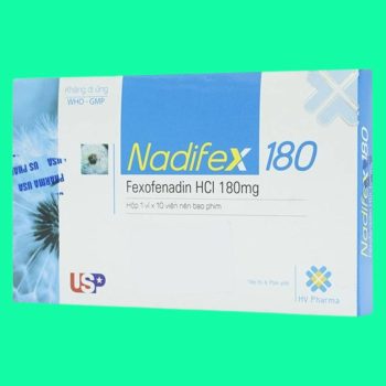 Thuốc Nadifex 180 - Giảm các triệu chứng viêm mũi dị ứng