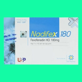 Thuốc Nadifex 180 - Giảm các triệu chứng viêm mũi dị ứng