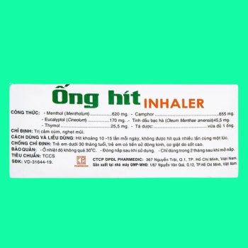 Ống hít Inhaler Pharmedic
