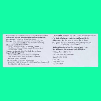 Pariet Tablets 10mg 3 Pariet Tablets 10mg