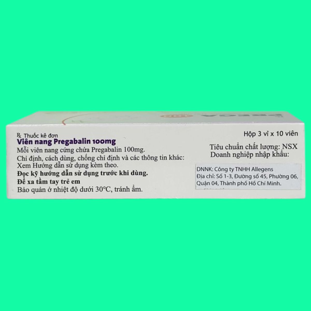 Prega-100-Hetero-3 Thuốc Prega 100 Hetero điều trị đau thần kinh ngoại biên và trung ương