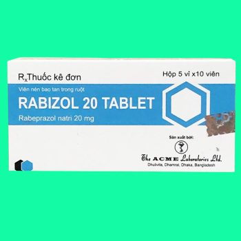 Thuốc Rabizol 20 Tablet điều trị loét dạ dày tá tràng đang tiến triển