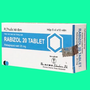 Thuốc Rabizol 20 Tablet điều trị loét dạ dày tá tràng đang tiến triển