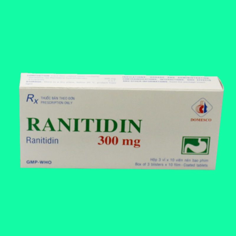 Thuốc Ranitidin 300mg Domesco có tác dụng điều trị loét dạ dày tá tràng