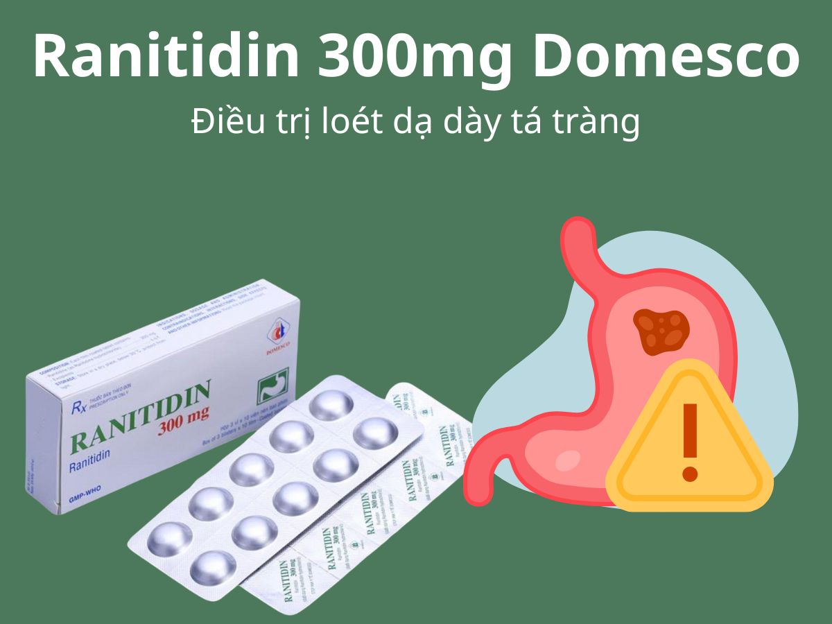 Ranitidin 300mg Domesco 10 Ranitidin 300mg Domesco