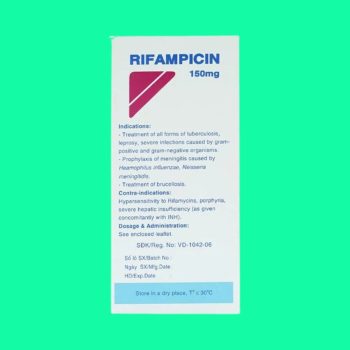 Rifampicin 150mg Mekophar 4 Rifampicin 150mg Mekophar