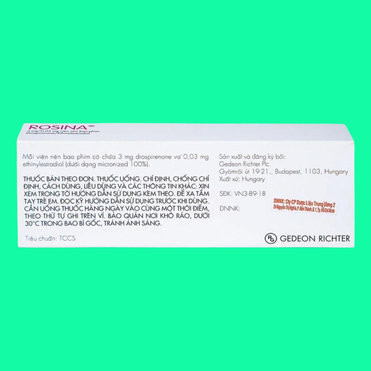 Rosina 3mg 0.03mg (5) Rosina 3mg/0.03mg