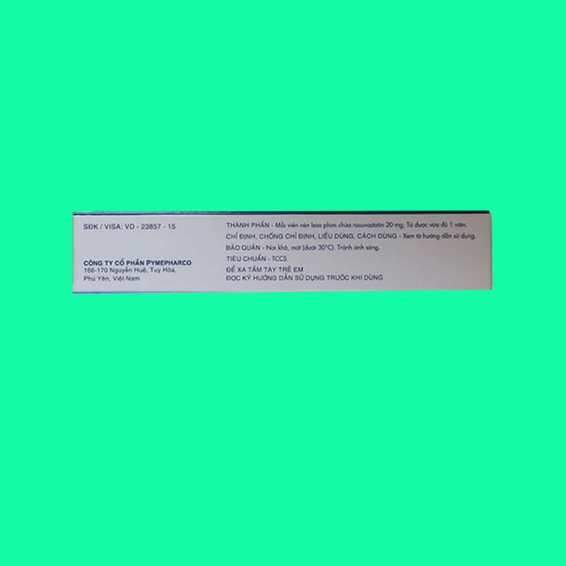 Thuốc Rostor 20 điều trị tình trạng tăng cholesterol máu nguyên phát