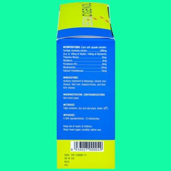 Seoul Cigenol 5 Thuốc Seoul Cigenol giúp hỗ trợ điều trị các bệnh về gan