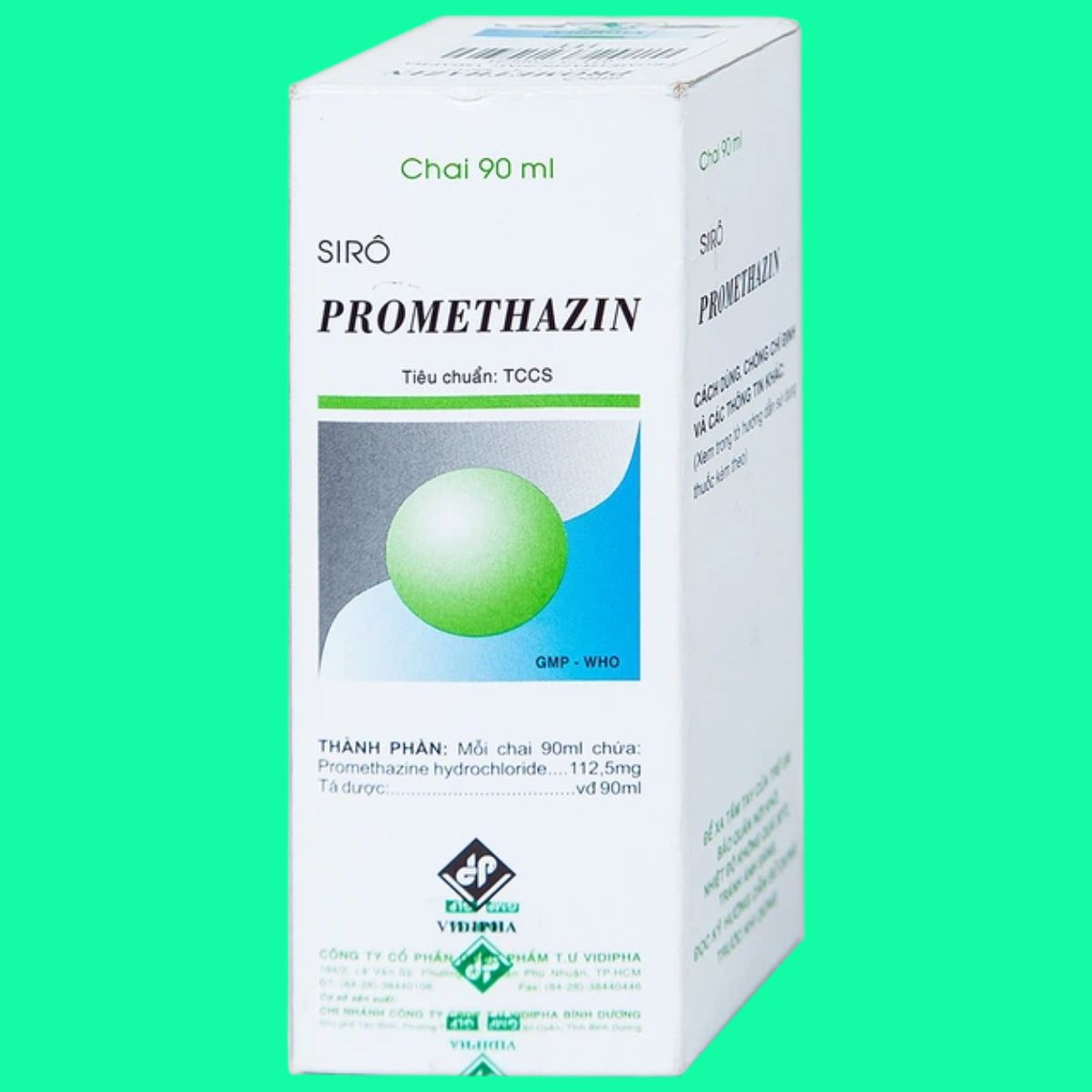 Siro-Promethazin-Vidipha-4 Thuốc Siro Promethazin Vidipha điều trị các triệu chứng mày đay, viêm mũi