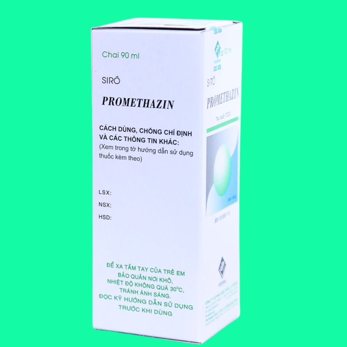 Siro-Promethazin-Vidipha-5 Thuốc Siro Promethazin Vidipha điều trị các triệu chứng mày đay, viêm mũi