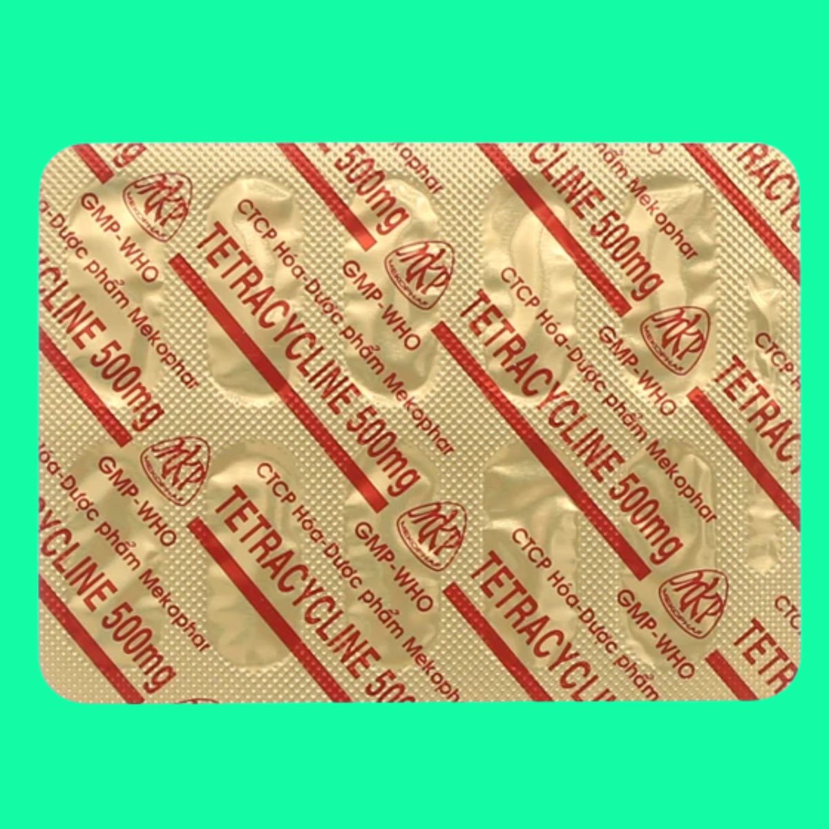 Tetracycline-500mg-Mekophar-1 Thuốc Tetracycline 500mg Mekophar điều trị nhiễm khuẩn nhạy cảm với thuốc