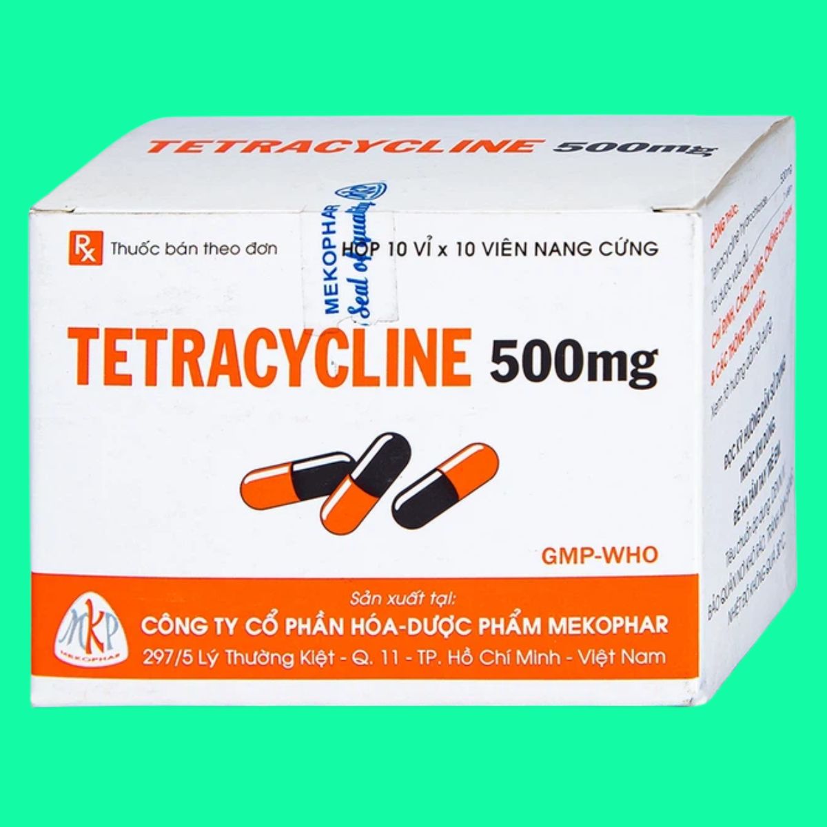 Tetracycline-500mg-Mekophar-6 Thuốc Tetracycline 500mg Mekophar điều trị nhiễm khuẩn nhạy cảm với thuốc