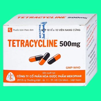 Thuốc Tetracycline 500mg Mekophar điều trị nhiễm khuẩn nhạy cảm với thuốc