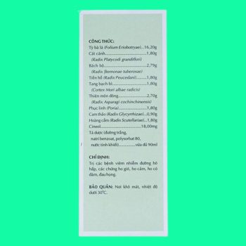 Thuốc ho trẻ em OPC 7 Thuốc ho trẻ em OPC