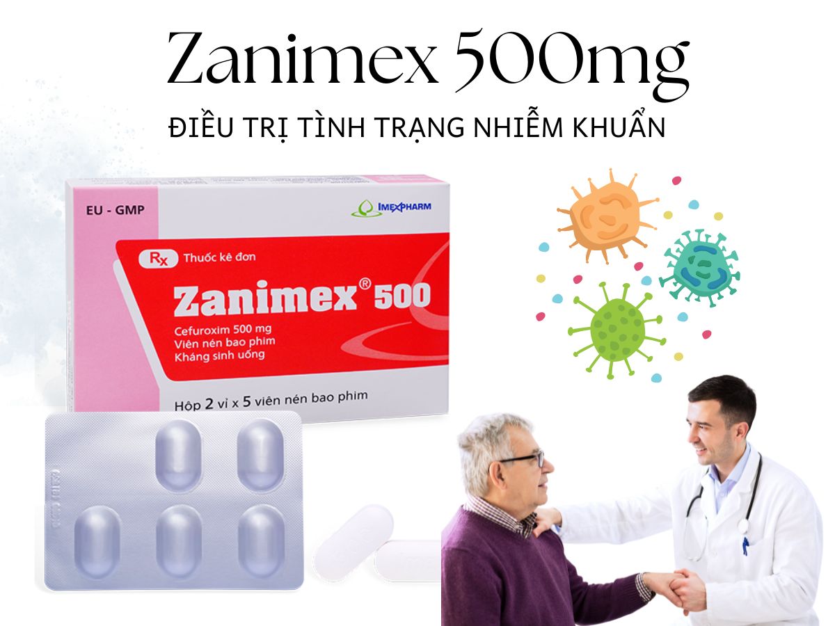 Zanimex 500mg 11 Thuốc Zanimex 500mg – Thuốc kháng sinh điều trị nhiễm khuẩn