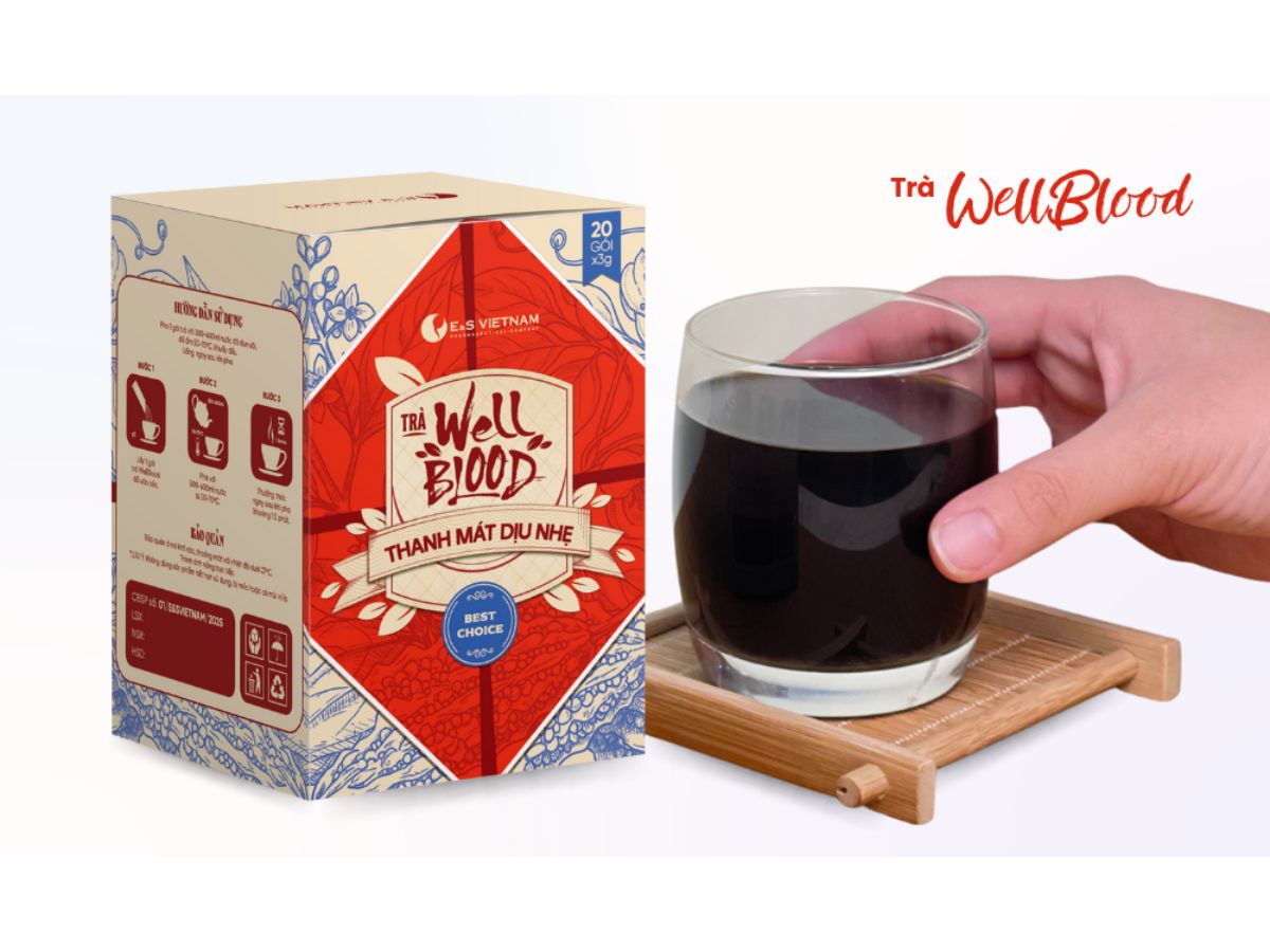 Trà WellBlood với chiết xuất từ thảo dược tự nhiên